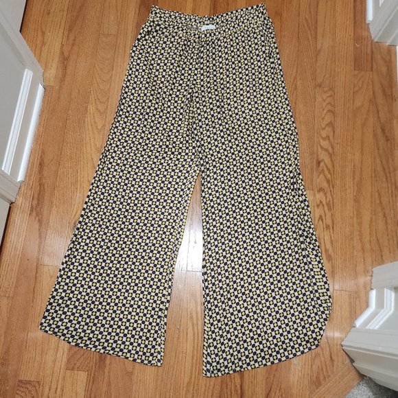 Harilyn by Anthropologie Wide Leg Geo Palazzo Print Pants Size XS - Picture 4 of 11